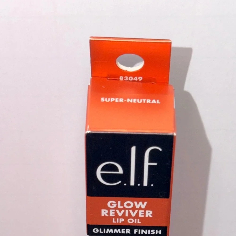 e.l.f. Glow Reviver Lip Oil Super-Neutral 83049 Glimmer Finish Apricot Oil NEW